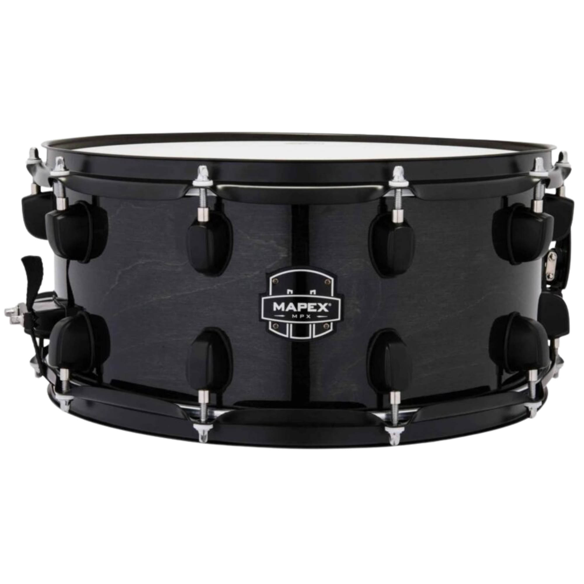 Caixa Mapex MPX 14" x 6.5" Maple/Poplar Transparent Midnight Black com Bordas SONIClear
