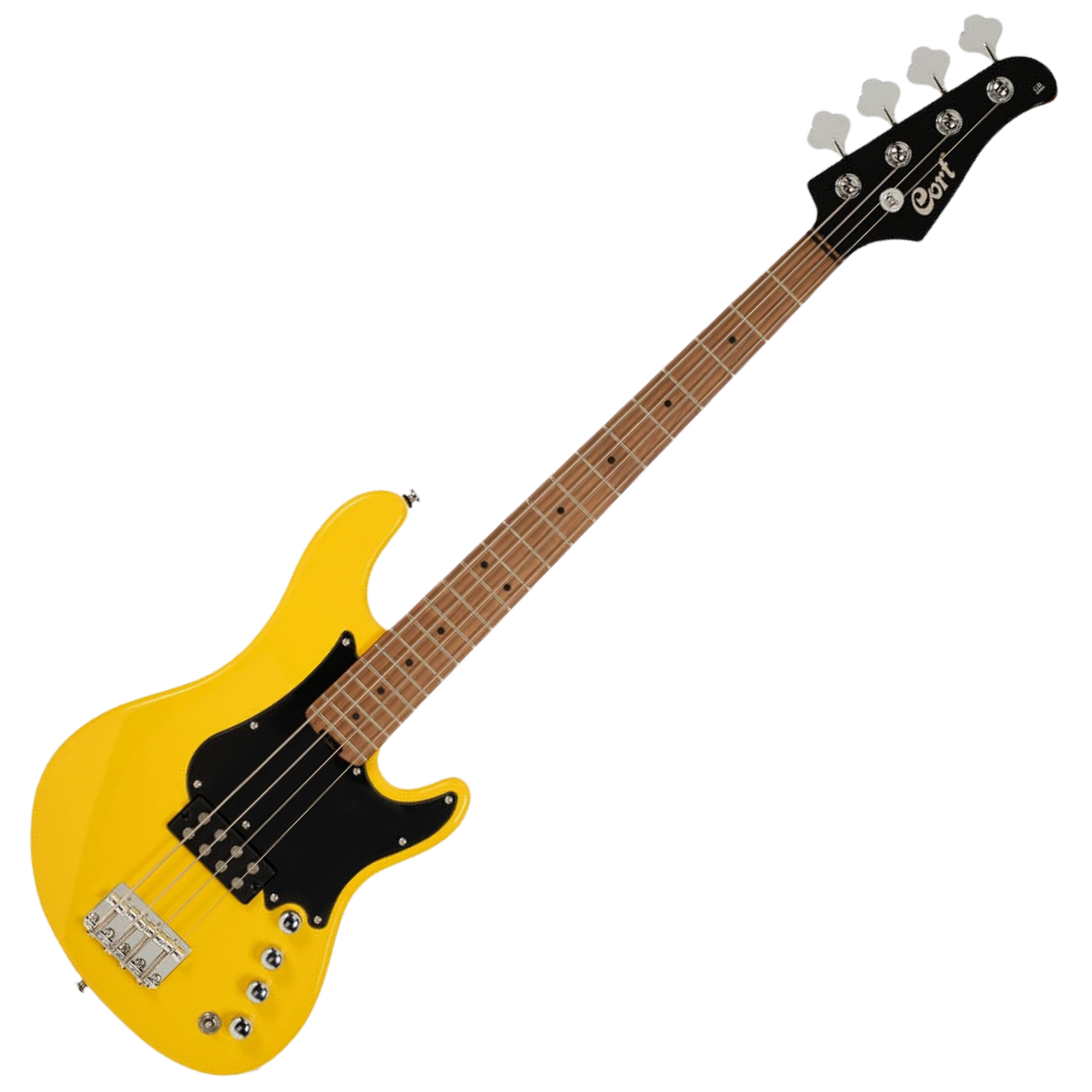 Contrabaixo Cort GB Short Scale 4 Cordas 30" Yellow Crush com Captador Humbucker e Pré Markbass