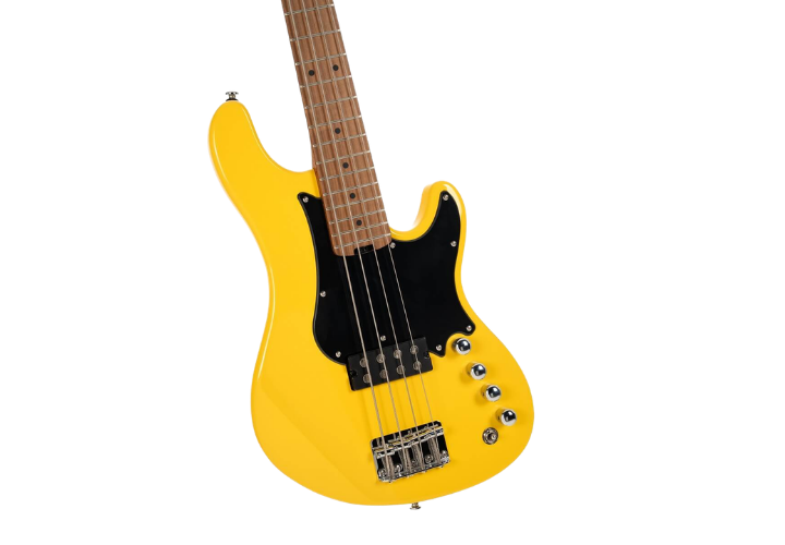 Contrabaixo Cort GB Short Scale 4 Cordas 30" Yellow Crush com Captador Humbucker e Pré Markbass