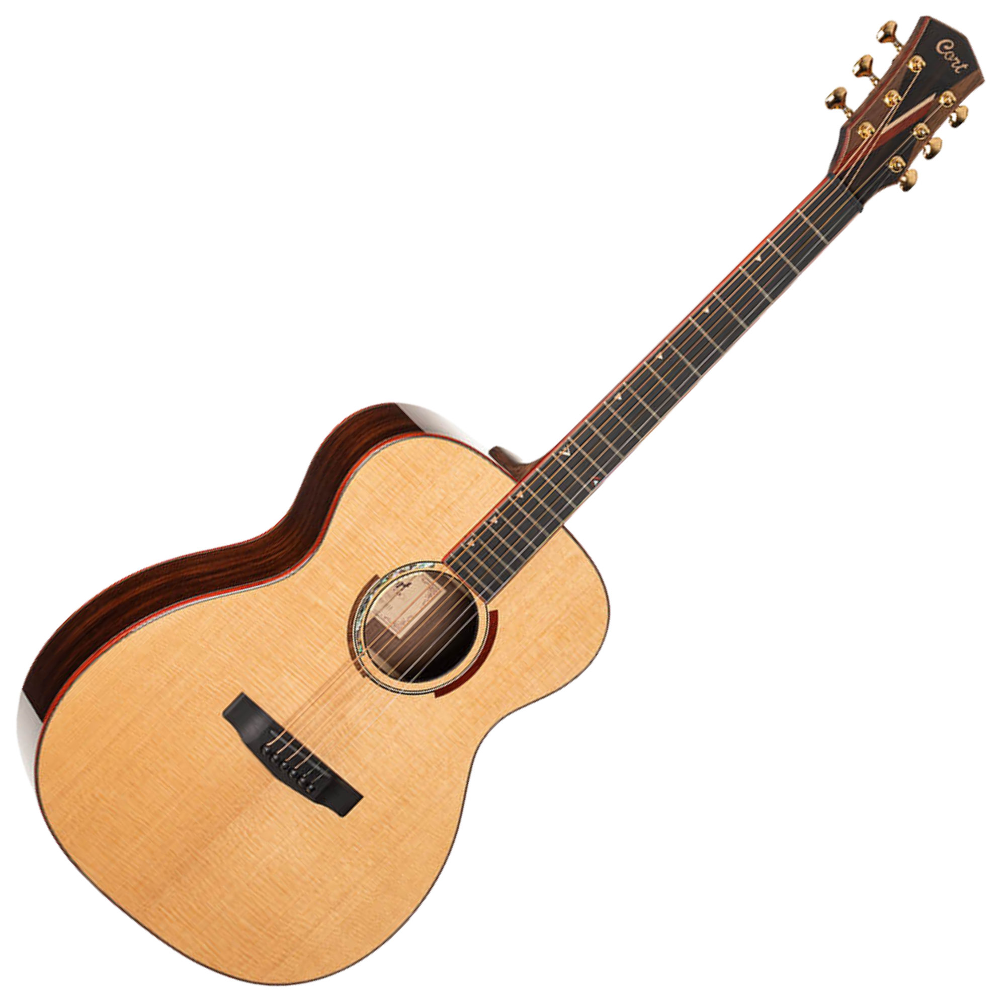 Violão Eletroacústico Cort Abstract Delta Masterpiece Series Tampo Sólido Sitka Spruce L.R. Baggs Anthem Natural Gloss