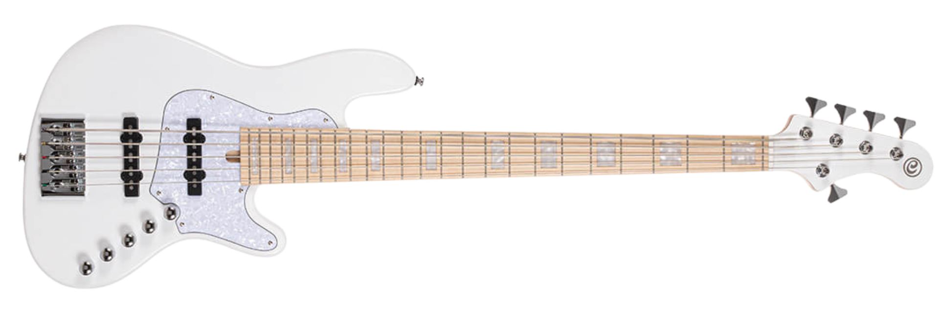 Contrabaixo Cort Elrick NJS 5 Cordas White Alder com Captadores Voiced Tone VTB-ST