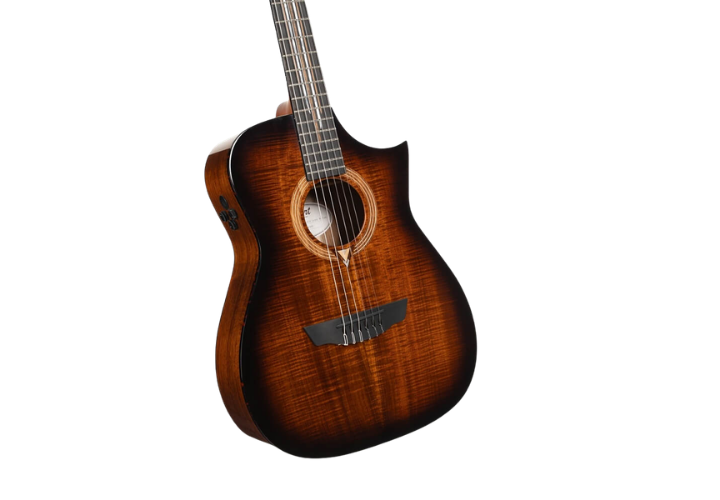 Violão Eletroacústico Cort Luxe Nylon II Frank Gambale Signature Tampo Sólido Flamed Blackwood Fishman Flex Blend