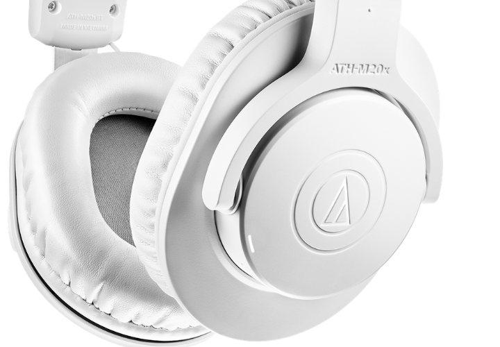 Fone de Ouvido Sem Fio Audio-Technica ATH-M20XBTWH White Over-Ear Bluetooth 60 Horas com Drivers 40mm