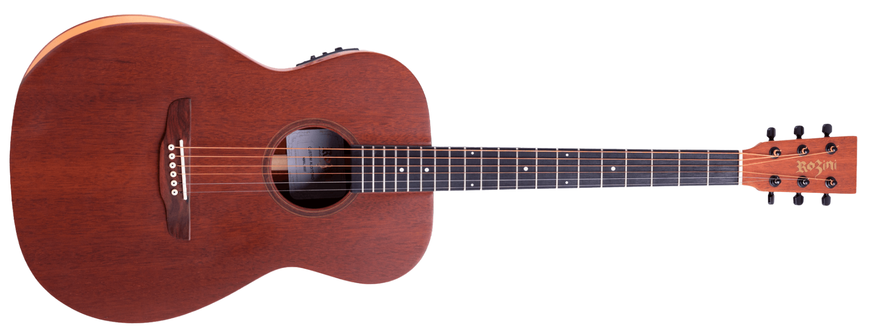 Violão Eletroacústico Aço Rozini RX540.FPB.F.M Custom Auditório NAT Natural Fosco com Fishman Presys Blend e Case