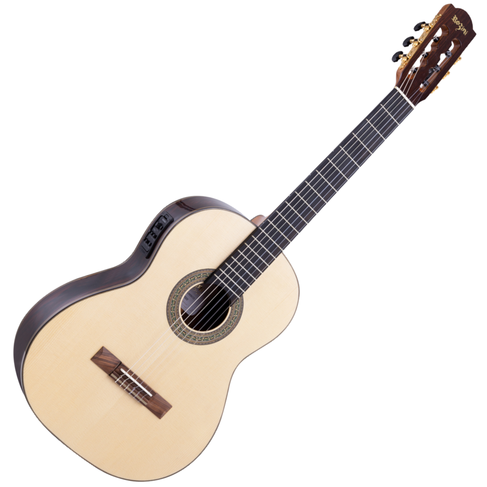 Violão Eletroacústico Rozini RX213.FPP.N.J EQ Fishman Presys Plus Tampo Spruce Maciço Jacarandá Escala Ébano Natural
