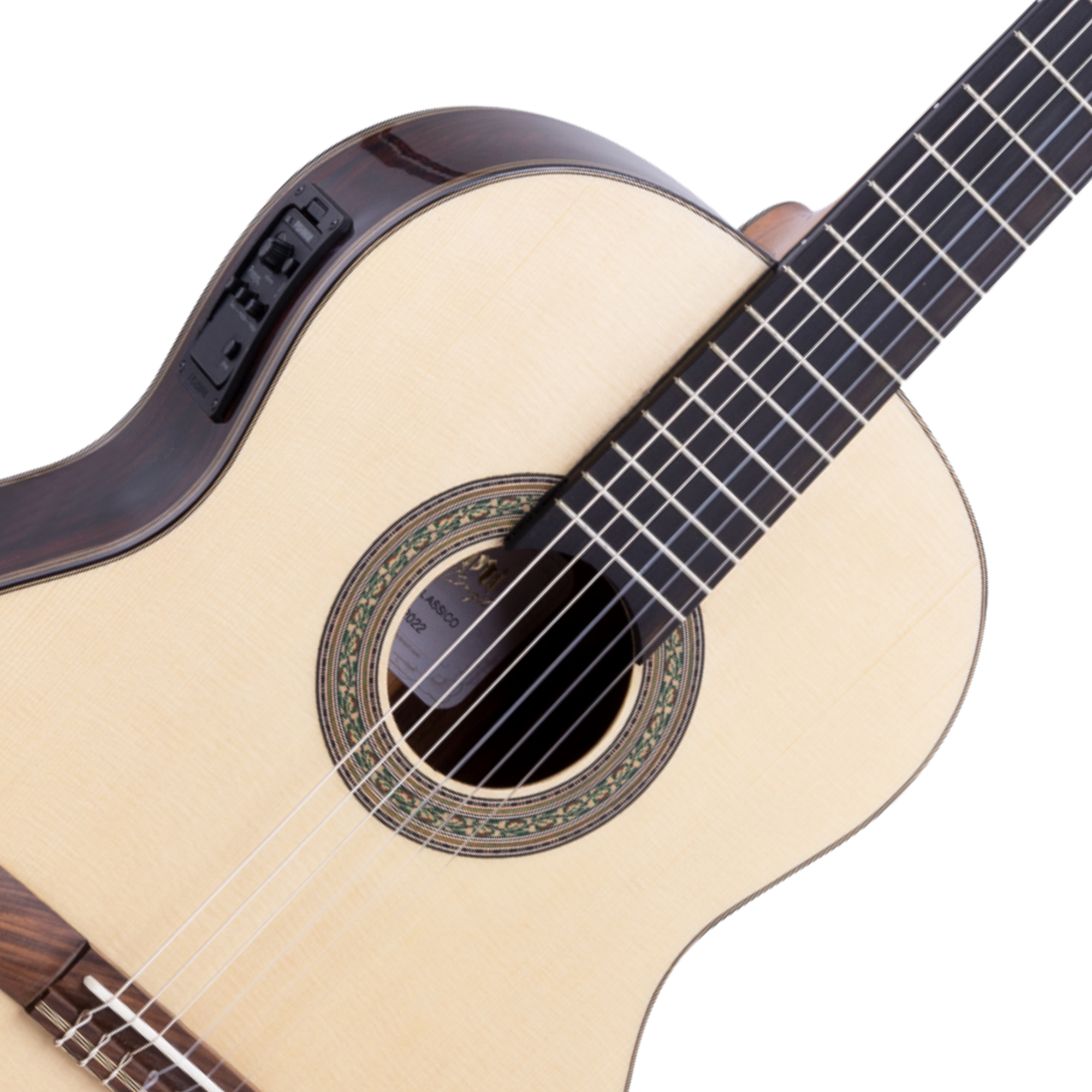 Violão Eletroacústico Rozini RX213.FC3.N.J EQ Fishman Clásica III Tampo Spruce Maciço Jacarandá Escala Ébano Natural