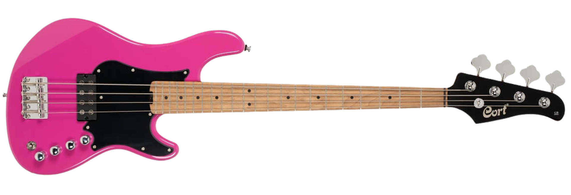 Contrabaixo Cort GB Short Scale FDP Fandango Purple 4 Cordas 30” com Humbucker Powersound e Pré Markbass MB-1