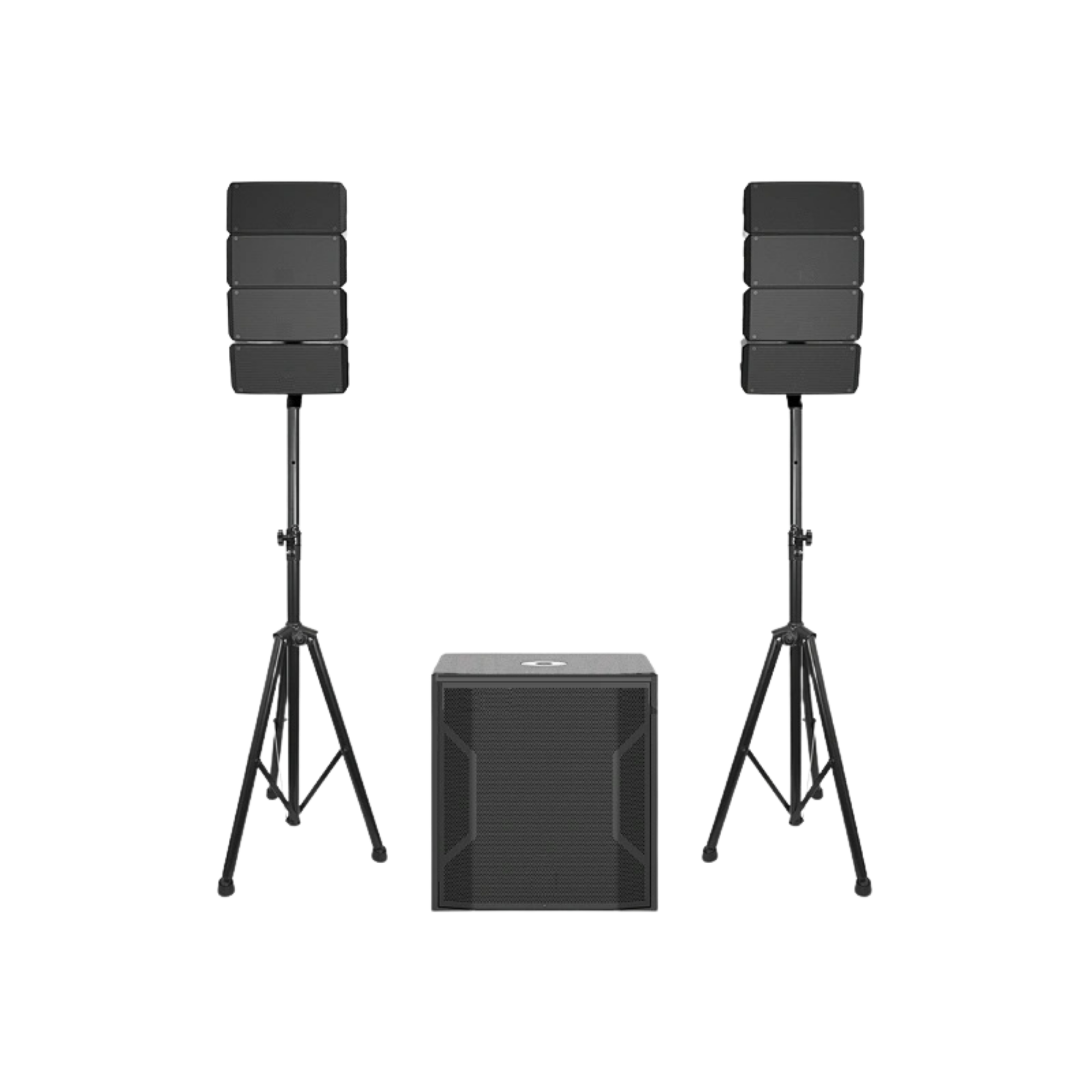 Sistema de Coluna Boxx 042 com 2 Colunas e Subwoofer 15" Ativo 500W + 2x150W RMS DSP Classe D