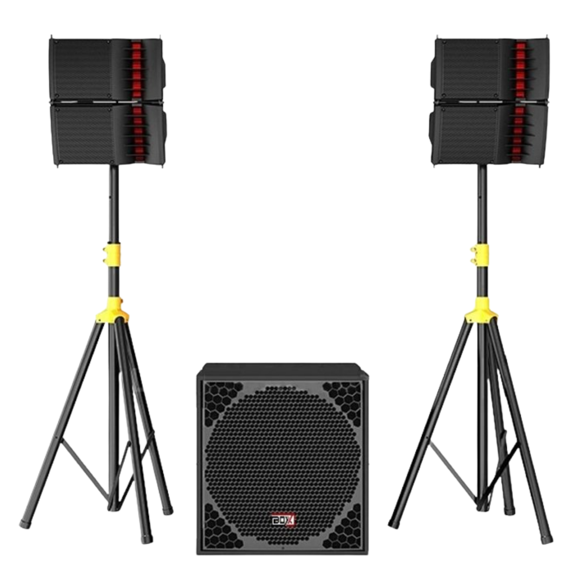 Sistema de Coluna Boxx 06 com 2 Colunas e Subwoofer 18" Ativo 600W 2x200W RMS DSP Classe D