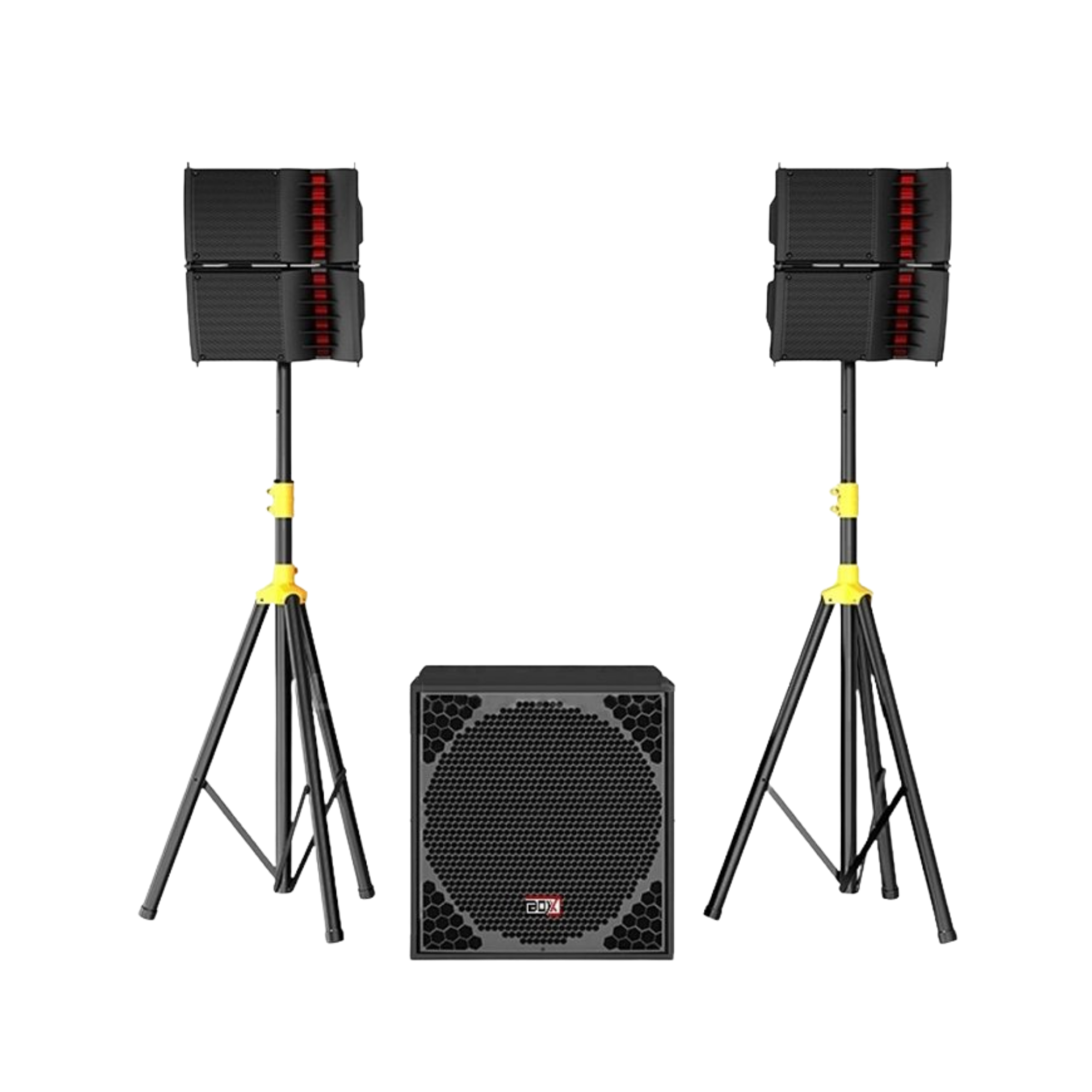 Sistema de Coluna Boxx 06 com 2 Colunas e Subwoofer 18" Ativo 600W 2x200W RMS DSP Classe D