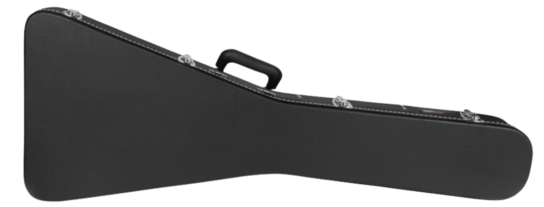 Case para Guitarra Gator GW-FLYV Deluxe Rígido em Madeira para Flying V com Pelúcia e Travas Cromadas