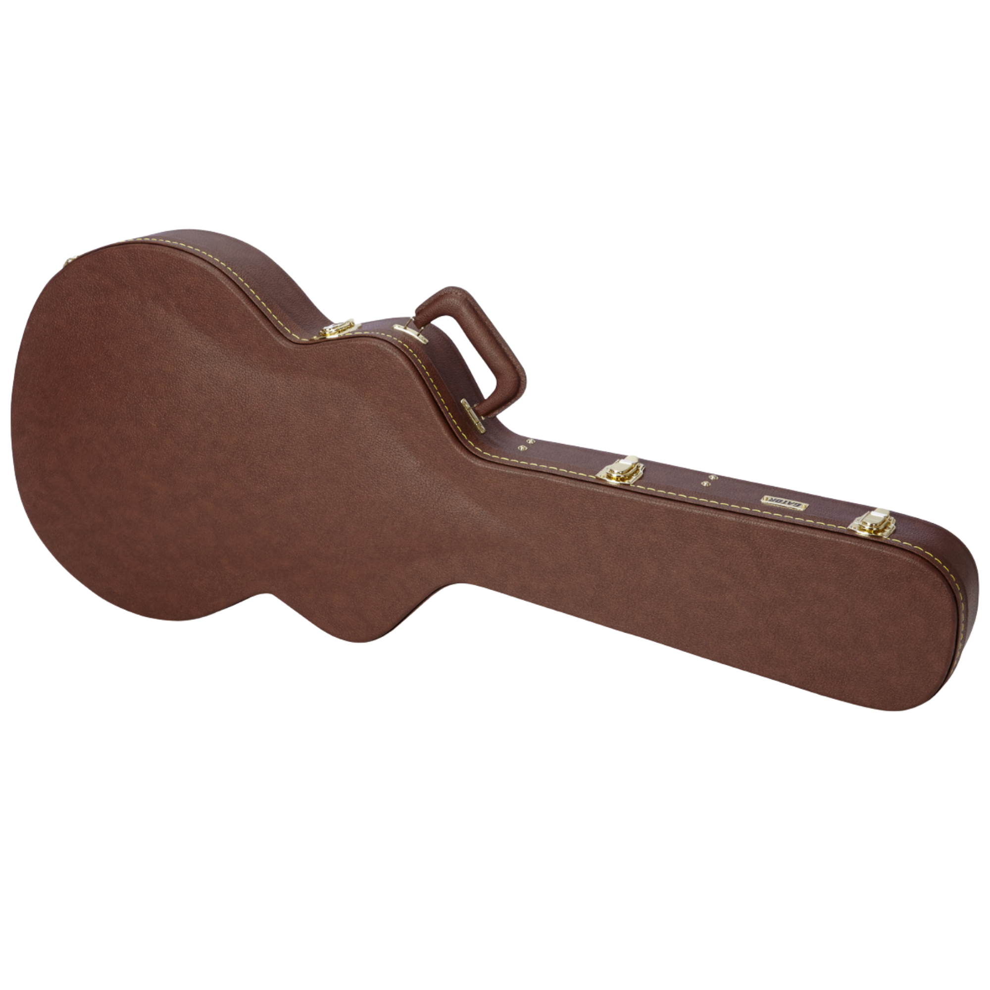 Case para Guitarra Gator GW-335-BROWN Rígido em Madeira para Guitarra Semiacústica Estilo 335 com Pelúcia e Travas com Chave