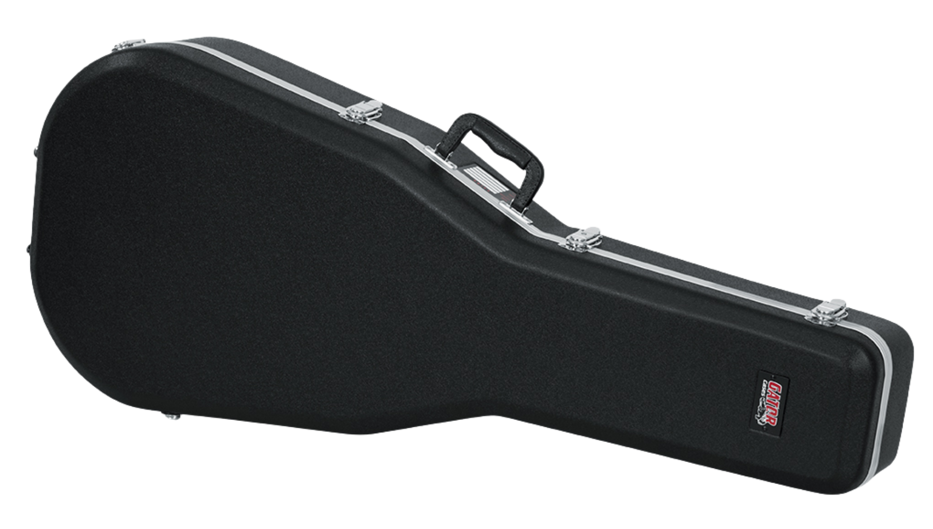 Case para Violão Dreadnought Gator GC-DREAD Rígido em ABS com Interior em Pelúcia Compartimento e Travas com Chave