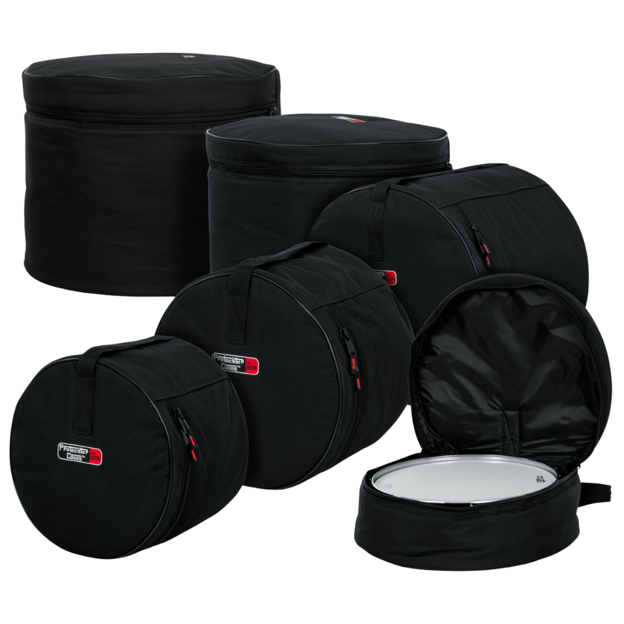Set Bag Bateria Gator GP-Standard-100 22" 12" 13" 16" Cx14 5 Peças Acolchoadas em Nylon 600D
