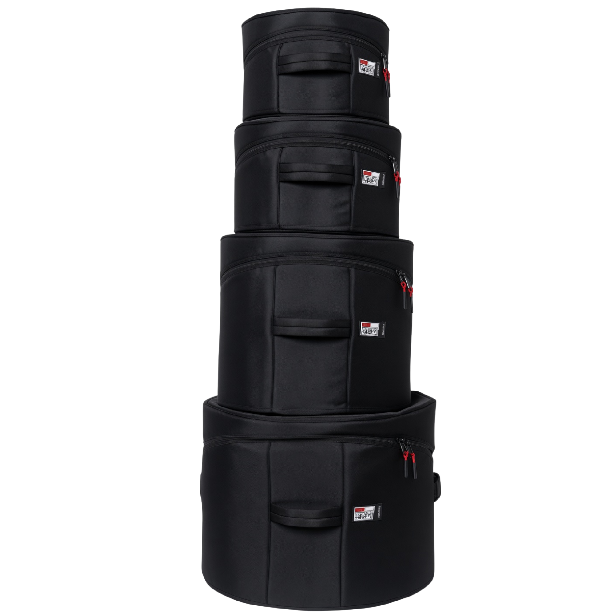 Set Bag para Bateria Gator GP-ICON-JZFUSION-20101214 Multicamadas em Nylon Durável 4 Peças 20" 10" 12" e 14"