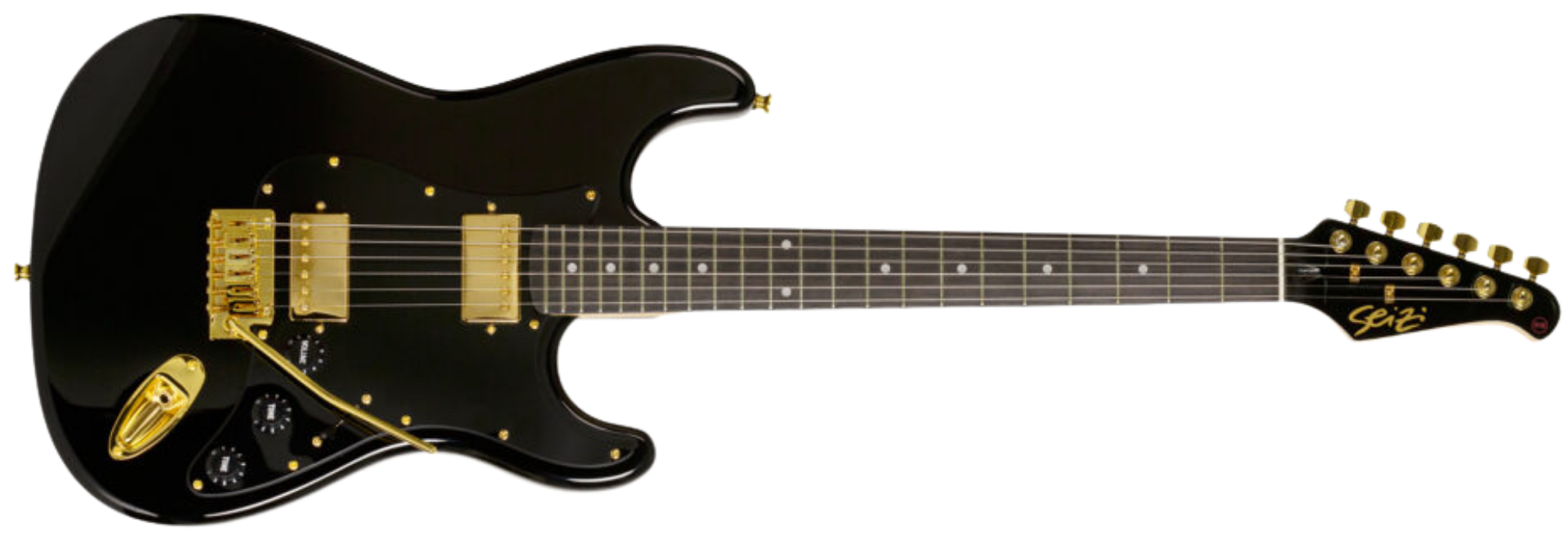 Guitarra Seizi Vintage Ronin HH Black Gold com Captadores Jutsu Alnico V e Bag DeLuxe 10360466