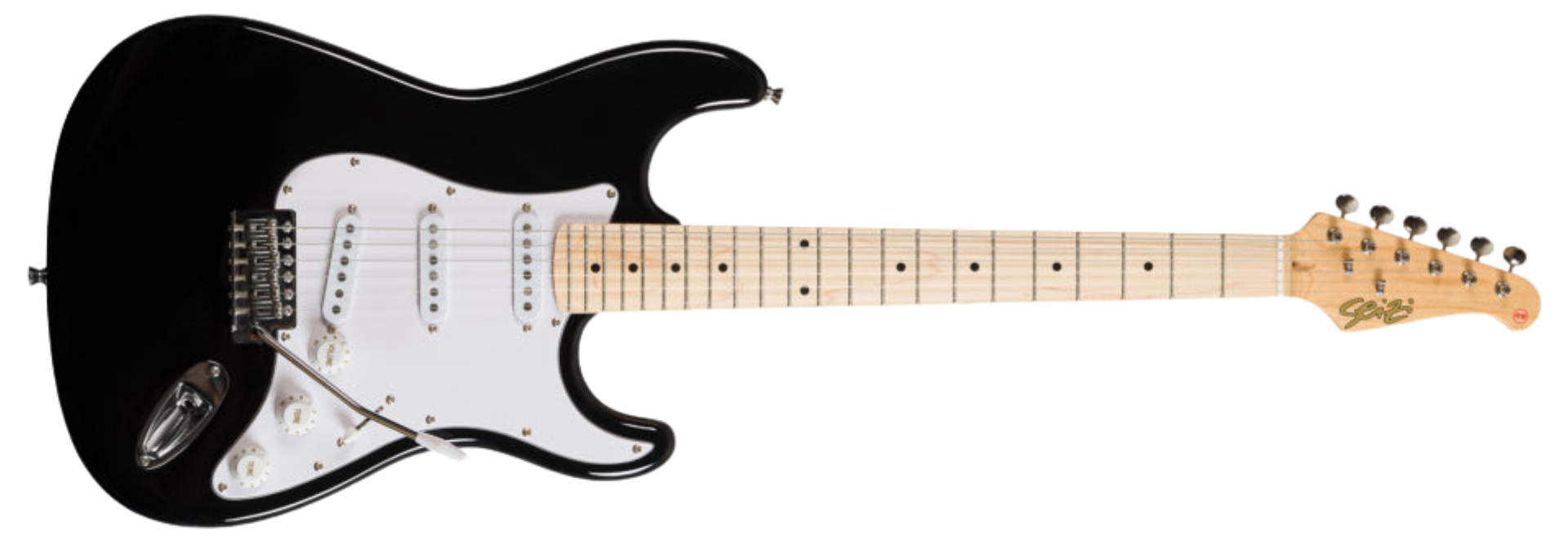 Guitarra Seizi Vintage Shinobi SSS Black Maple com Captadores Jutsu Alnico V e Bag DeLuxe 10360474