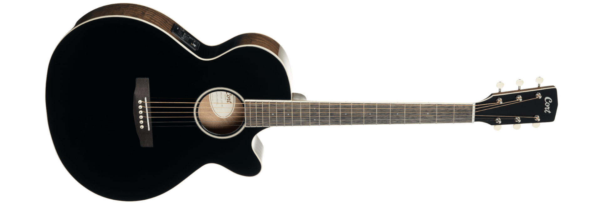 Violão Eletroacústico Aço Cort Exotic SFX Ash Natural Satin com Tampo Ash Sólido e Cutaway