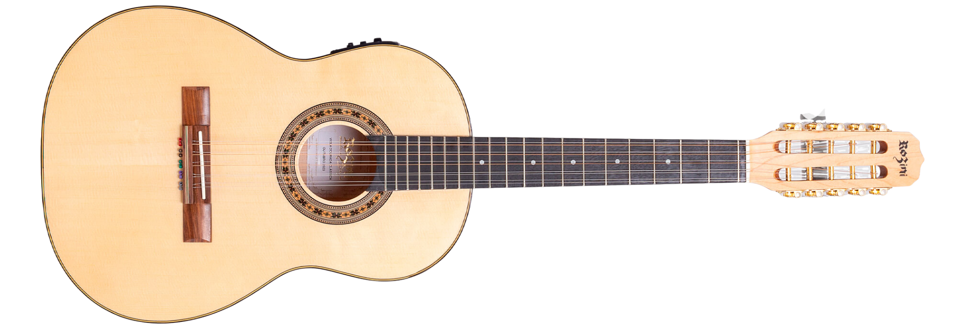 Viola Eletroacústica Rozini RV117.FPP.N.MP Dourada Clássica NAT Natural Brilho Spruce Maciço Maple Laminado Fishman Presys