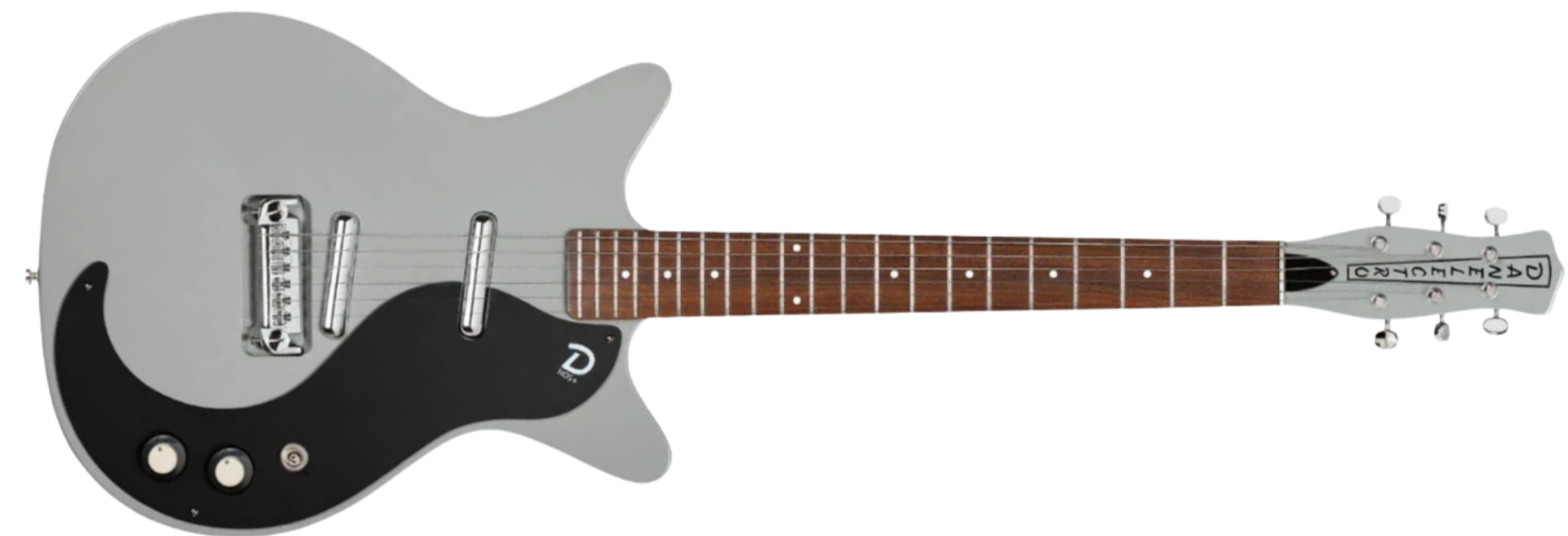 Guitarra Danelectro '59M NOS Ice Gray Semi-Oca 6 Cordas com 2 Captadores NOS Lipstick