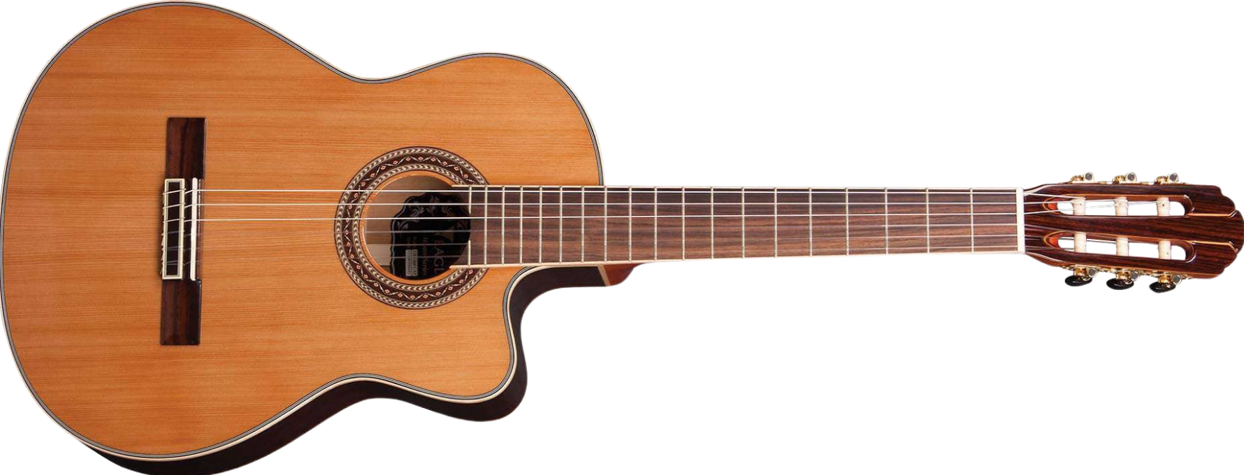 Violão Eletroacústico Nylon Eagle EMN 860C STNT Natural Acetinado com Tampo Cedro Sólido Promix Blend e Bag