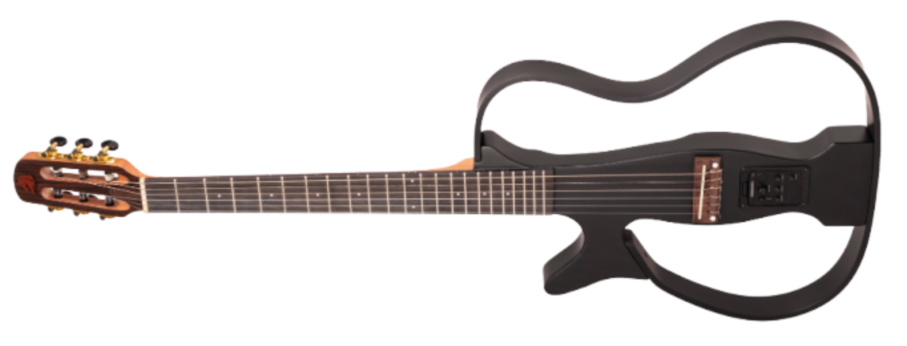 Violão Eletroacústico Nylon Marquês VN-19BKSEQ LH Canhoto BK Black Fosco Vazado com Fishman Clasica III