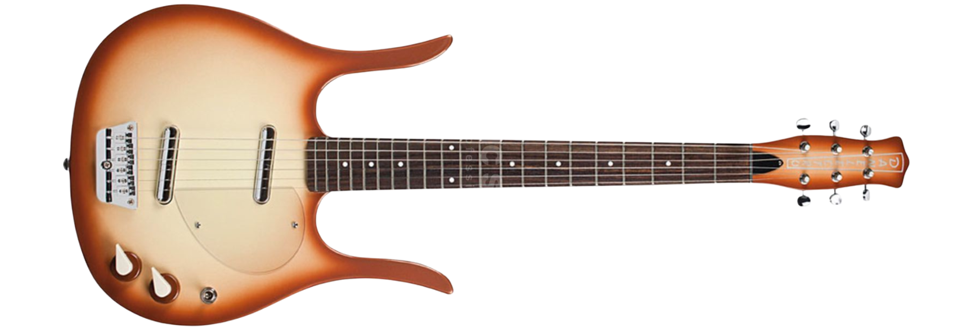 Guitarra Danelectro Longhorn Guitar Copper Burst 6 Cordas Semi-Oca com 2 Captadores Lipstick