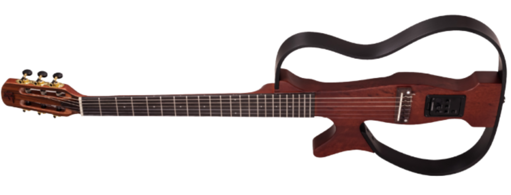 Violão Eletroacústico Nylon Marquês VN-19CTSEQ LH Canhoto CT Castanho Fosco Vazado com Fishman Clasica III