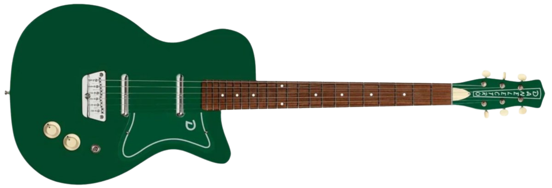 Guitarra Danelectro '57 Vintage 50s Jade 6 Cordas com Captadores Lipstick CK e Ponte Wraparound