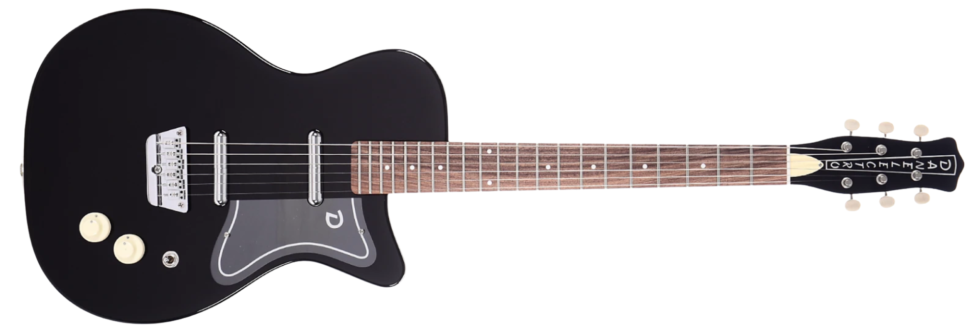 Guitarra Danelectro '57 Vintage 50s Black 6 Cordas com Captadores Lipstick CK e Ponte Wraparound