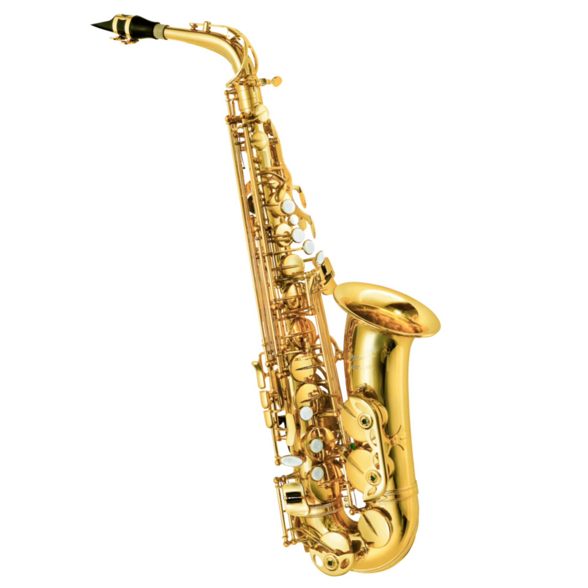 Saxofone Alto P.Mauriat PMSA-180 AGL Gold Lacquer Eb com Tudel Super VI e Estojo PM Traveller II