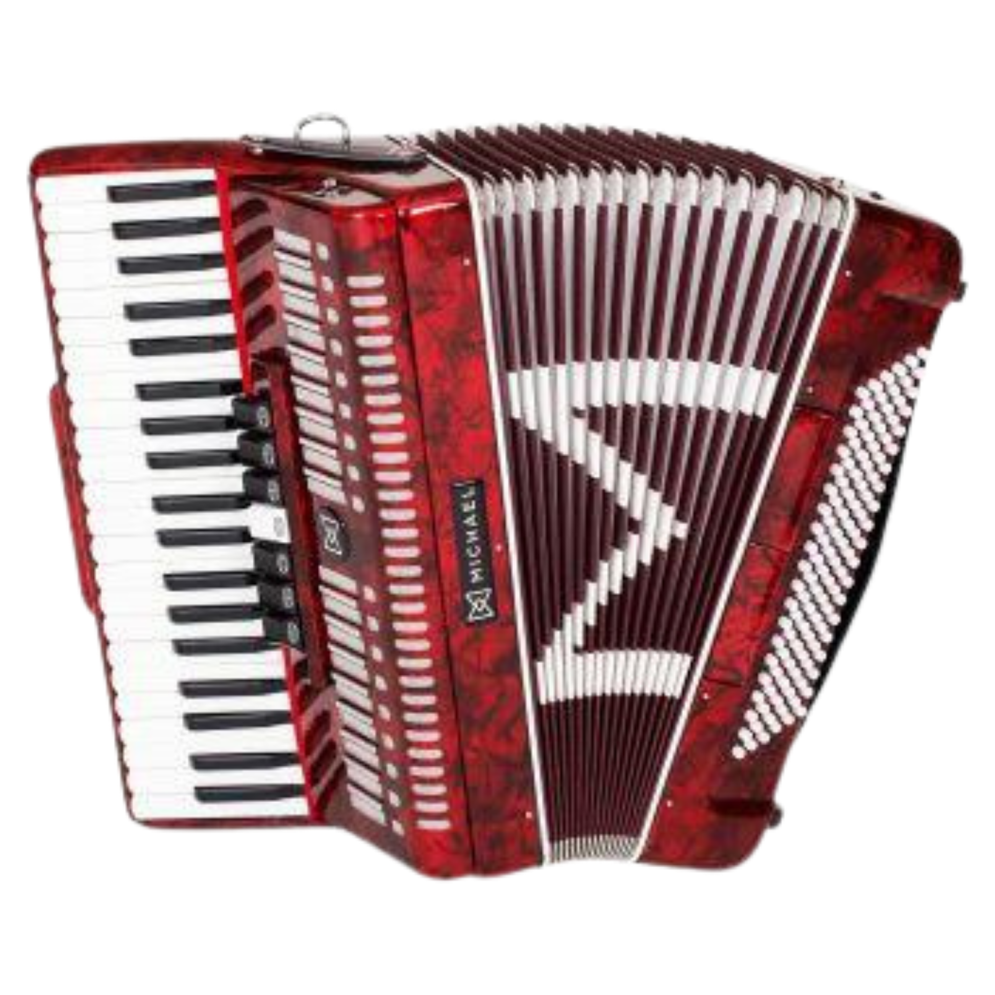 Acordeon Michael ACM8007N PRD 80 Baixos 37 Teclas 7 Registros Mão Direita 2 Registros Mão Esquerda
