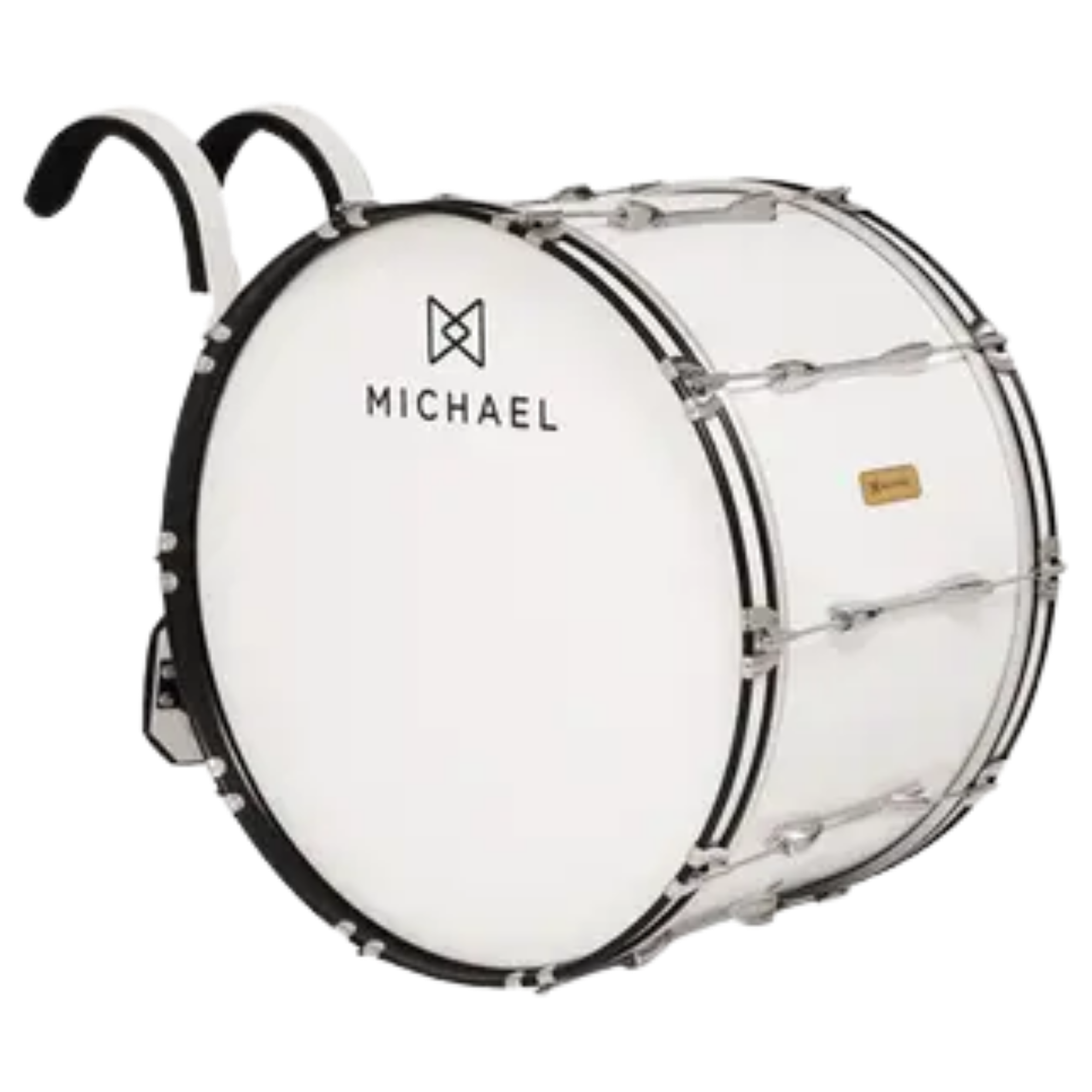 Bumbo de Marcha Michael DBM2414 22" x 30cm em Alumínio Fosco com 10 Afinações e Pele Leitosa