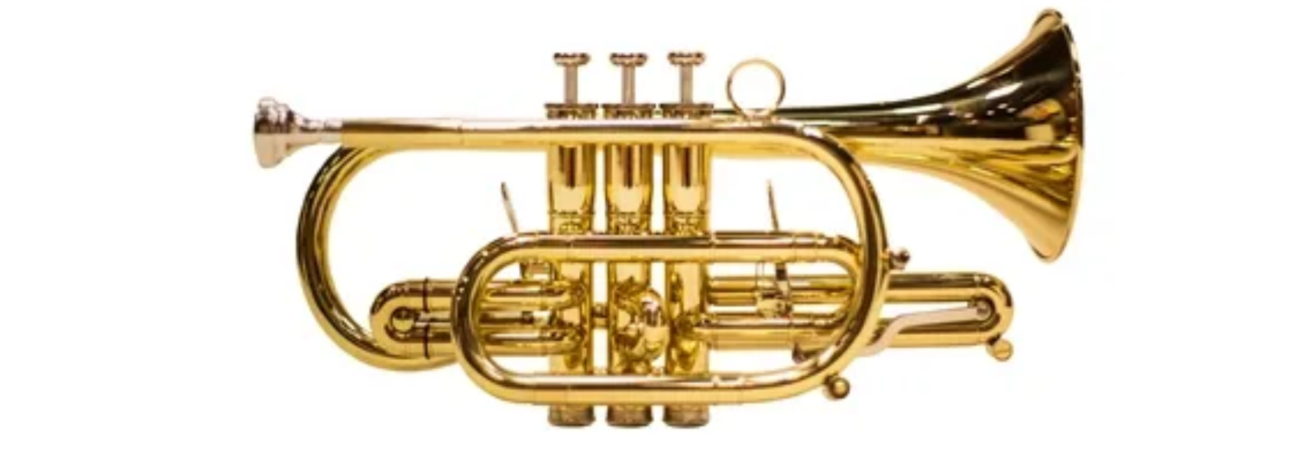 Cornet Michael WCORM45N Laqueado Bb Si Bemol com 3 Válvulas em Aço Inoxidável Gatilhos de Afinação