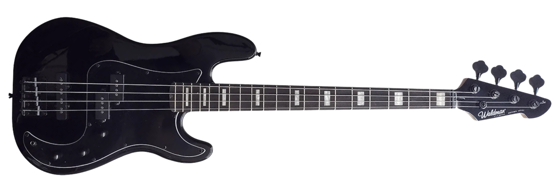 Contrabaixo Waldman GPJ-200XB AB All Black 4 Cordas Passivo Precision/Jazz com Corpo Basswood e Braço Maple