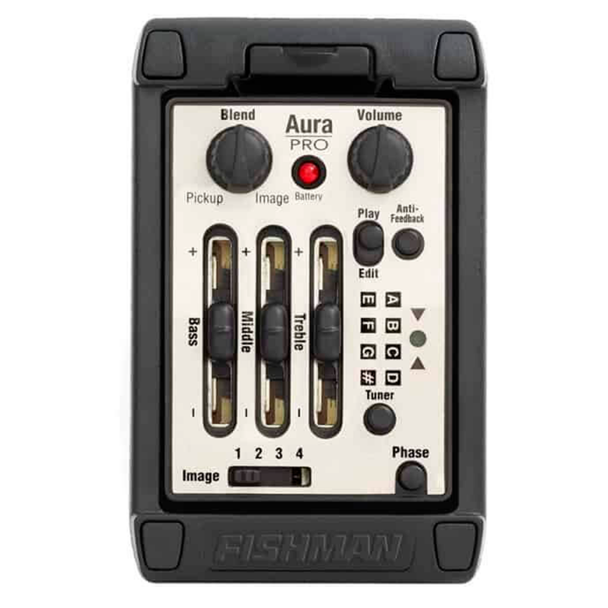 Captador e Pré Fishman PRO-MAT-P81 Aura Pro Onboard para Violão Eletroacústico