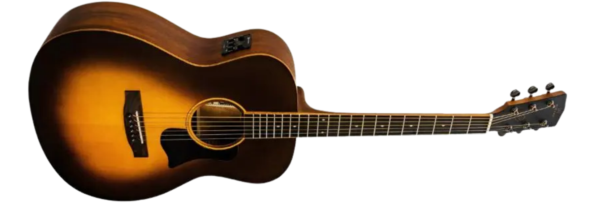 Violão Eletroacústico Aço Michael Elegance VME740 VS Sunburst OM 6 Cordas Cutaway Mahogany Spruce