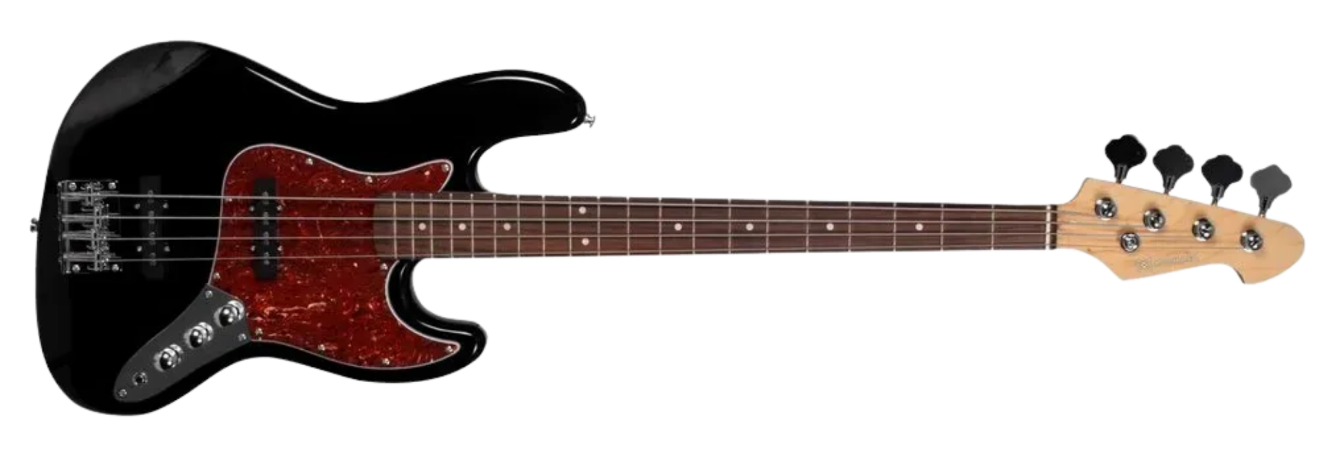Contrabaixo Michael Jazz Bass BM607N BT Black 4 Cordas Passivo com 2 Captadores Single-Coil e Escala Blackwood