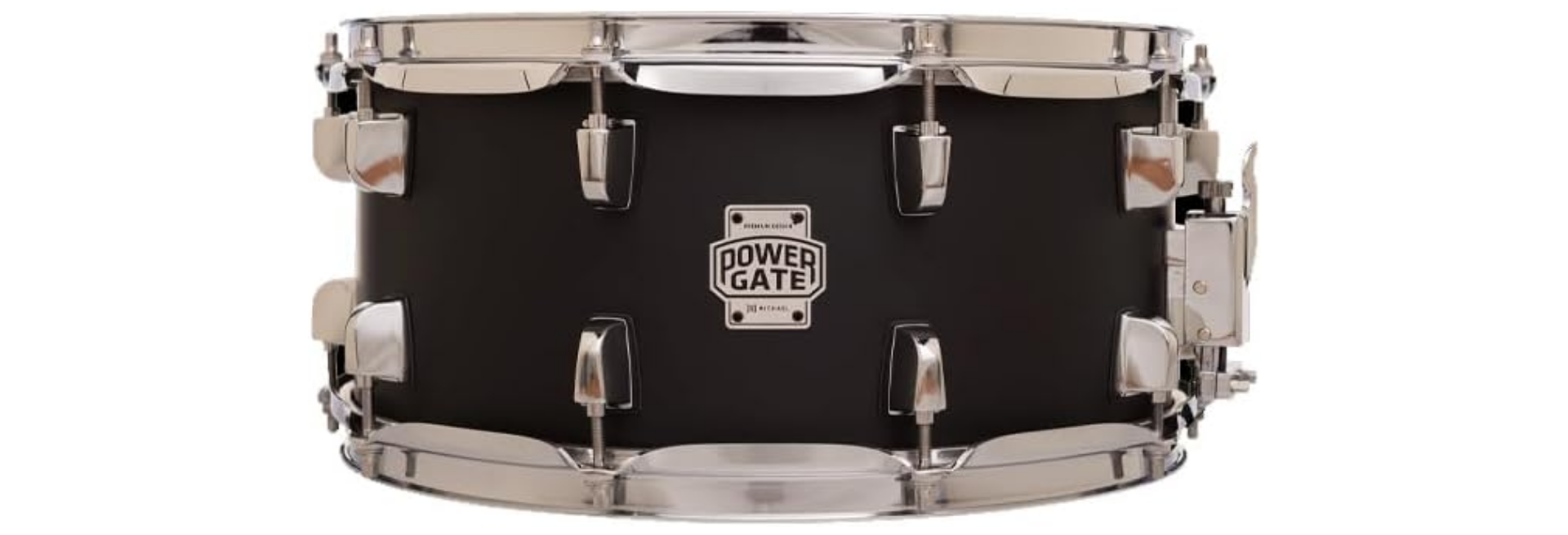 Caixa de Bateria Michael Powergate Stage PGS1465 JBK Jet Black 14"x6,5" 10 Afinações com Casco em Poplar