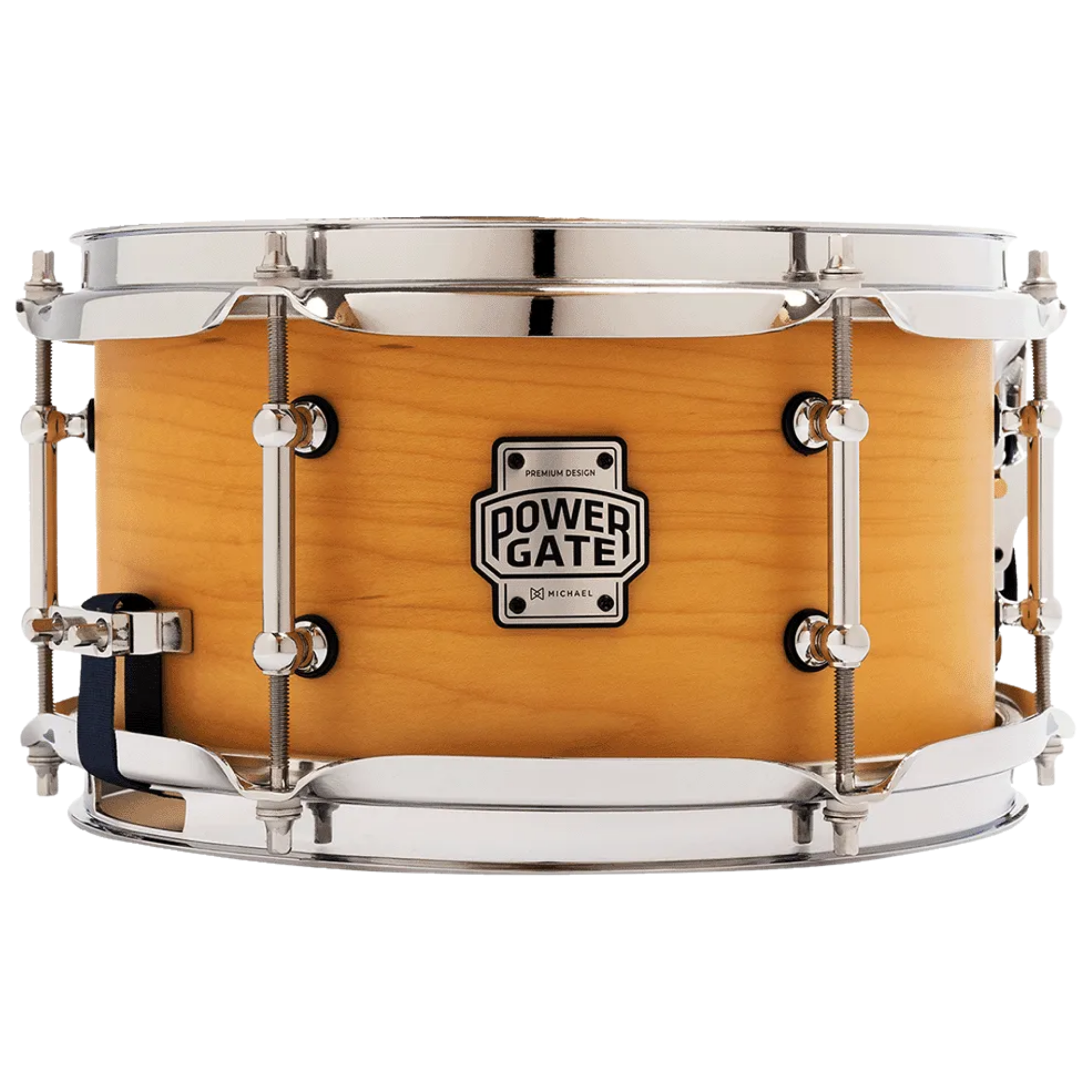 Caixa de Bateria Michael Powergate Maple PGM1055 NTS Natural Satin 10"x5,5" 6 Afinações em Maple
