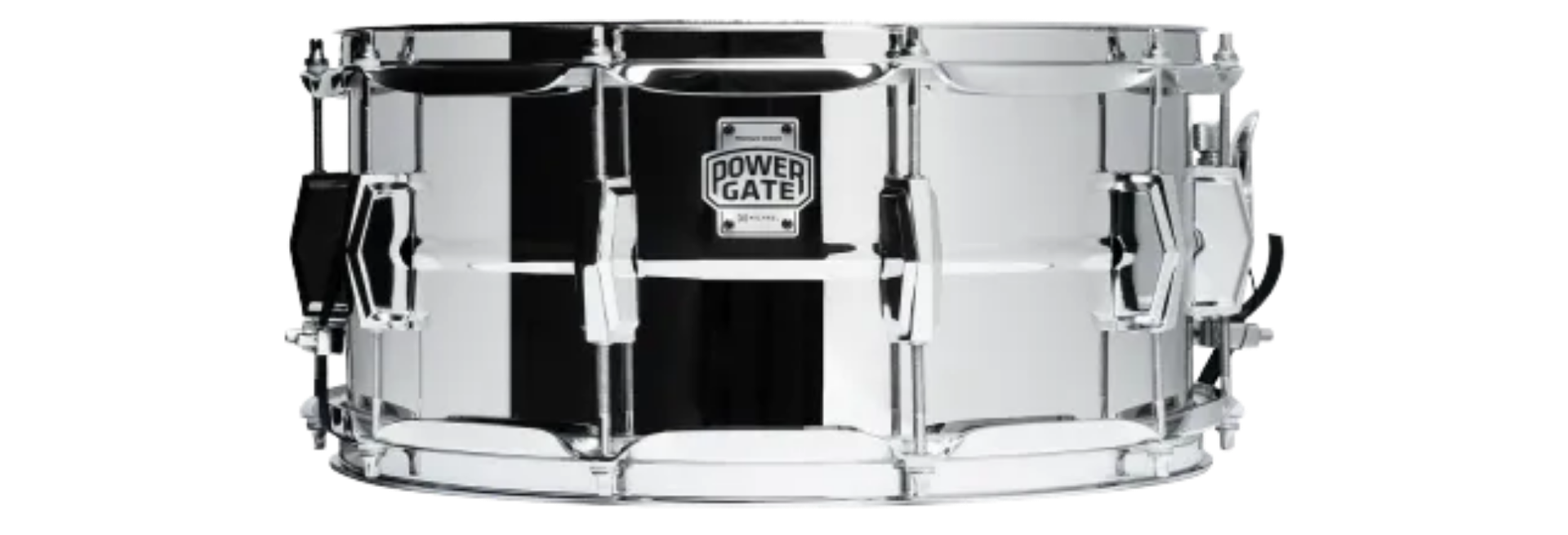 Caixa de Bateria Michael Powergate Reflect Steel PGR1465 ST 14"x6,5" em Aço com 10 Afinações