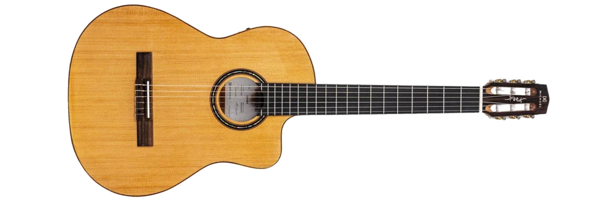 Violão Eletroacústico Nylon Michael VMI385 Imperial Top Solid Sitka com Fishman Presys II e Bag Supreme