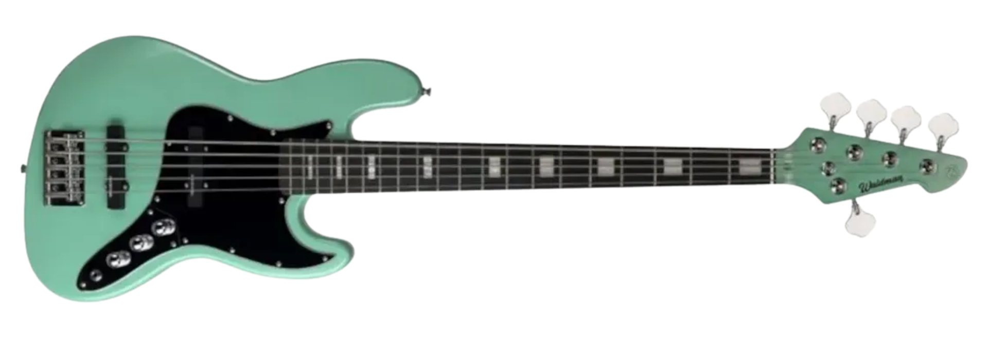 Contrabaixo Waldman GJJ215X MGR Metallic Green Jazz Bass 5 Cordas Passivo e Bag
