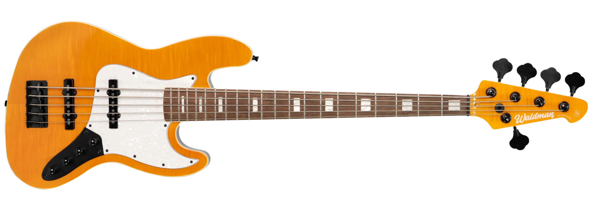Contrabaixo Waldman GJJ505A FAF Flamed Amber Jazz Bass 5 Cordas Ativo