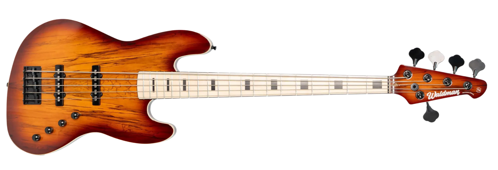 Contrabaixo Waldman GJJF455A SPSB Spalted Sunburst Jazz Bass 5 Cordas Ativo