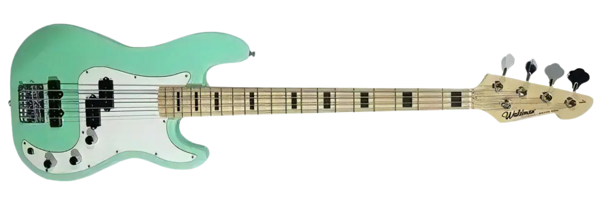 Contrabaixo Waldman GPJ-200X LG Light Green 4 Cordas Precision Jazz