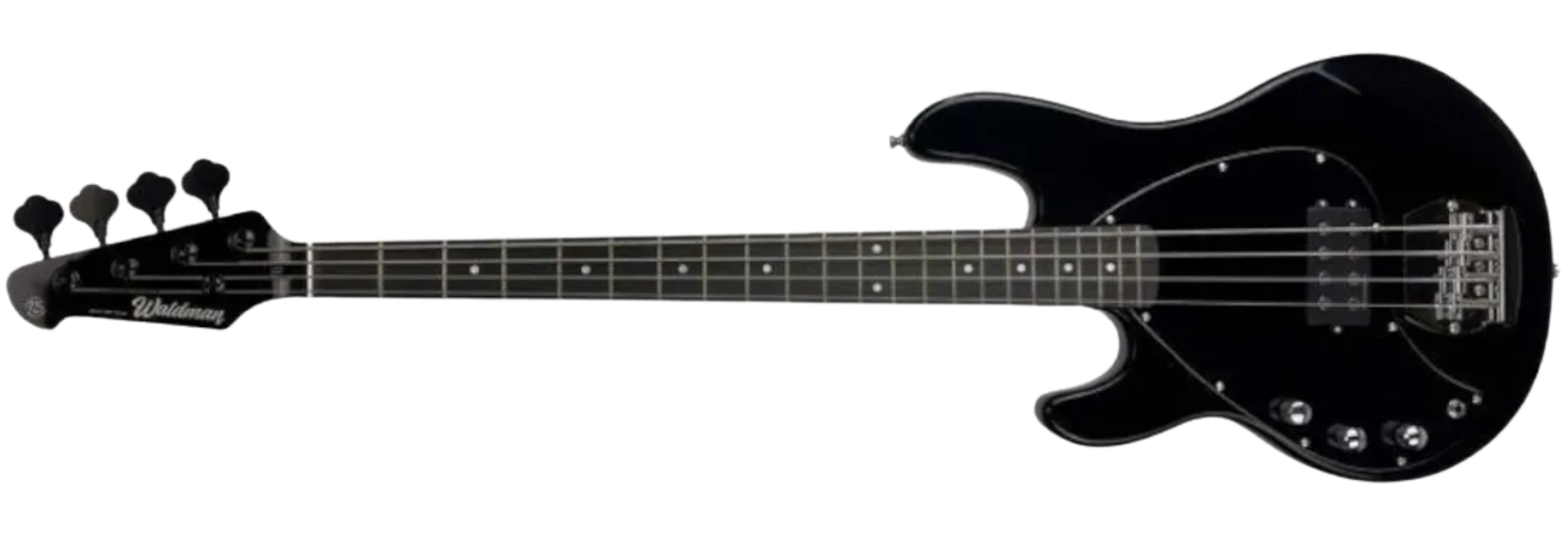 Contrabaixo Waldman MB-100L BBK Black LH Canhoto 4 Cordas Music Man Humbucker