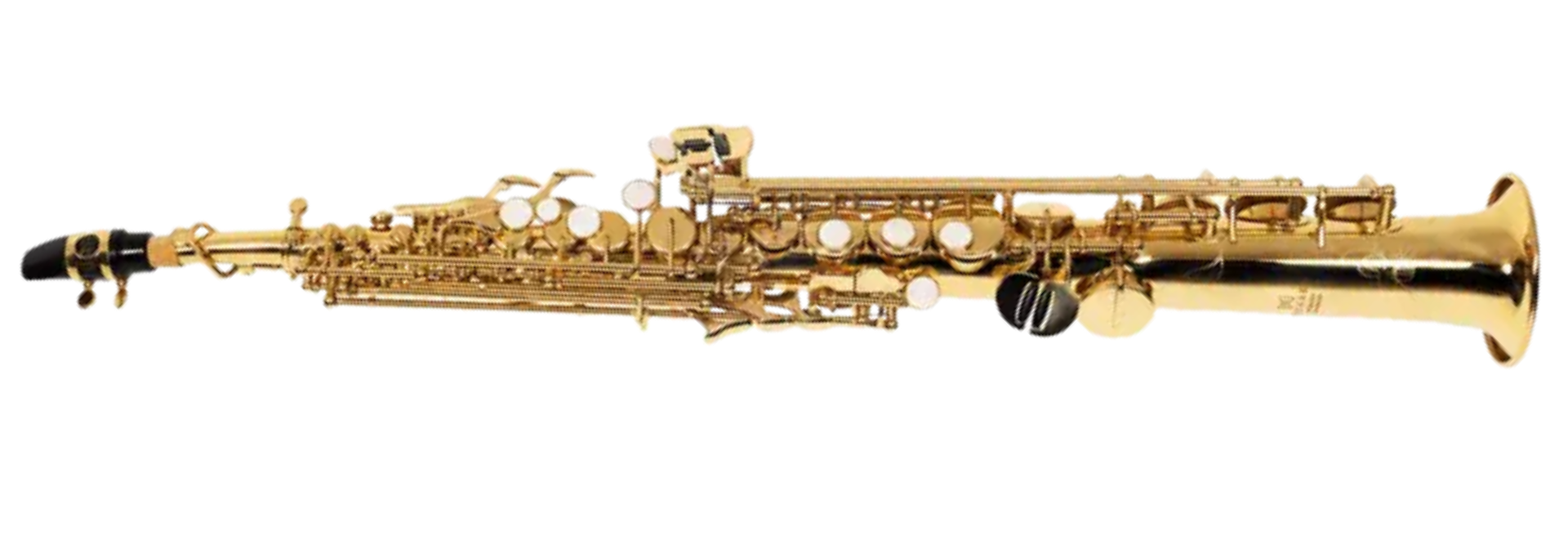 Saxofone Soprano Michael WSSM30N Laqueado Dourado com Chaves Niqueladas Bocal e Estojo