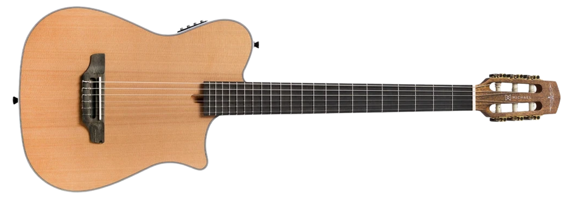 Violão Eletroacústico Aço Michael GMH330 MHY Mahogany com Tampo Spruce e Equalizador 3 Bandas