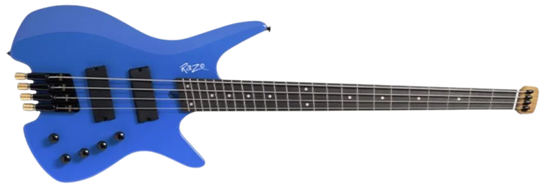 Contrabaixo Michael Raze BMR504 4 Cordas VB Vibrant Blue com Captadores H e J e Ponte Die-Cast